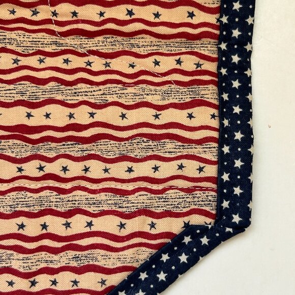 Star Spangled Santa with Bag Christmas Wall Hanging Quilt Primitive Debbie Mum - Picture 13 of 15